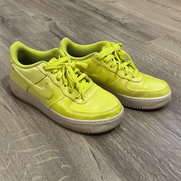 Neon Yellow Nike Air Force 1 - Picture 2 of 4